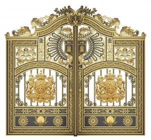 Cổng nhôm đúc mẫu C-112